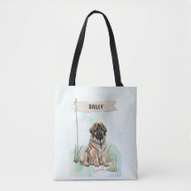 Leonberger Aquarela Cachorro Personalizado