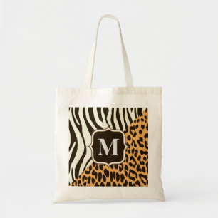Bolsa Tote Leopard e Zebra