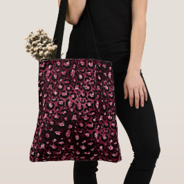 Bolsa Tote Leopard Imprimido de Borgonha