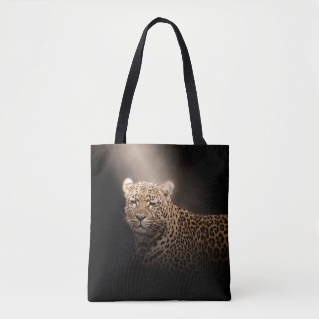 Bolsa Tote Léopard Panthère Animal Sauvage Safari Jungle Afri (Frente)