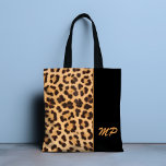 Bolsa Tote Leopard Print Monograma Na moda personalizado<br><div class="desc">O monograma de impressão do Leopard Na moda Personalizado Tote Bag é absolutamente perfeito com uma impressão de pele de leopardo. Adicione o seu monograma para personalizar ou eliminar o texto do seu saco de tote personalizado. Projetado para você pelo Evco Studio www.zazzle.com/store/evcostudio</div>