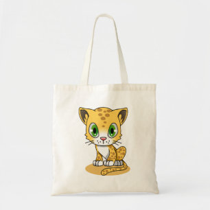 Bolsa Tote Leopardo animado-bonito