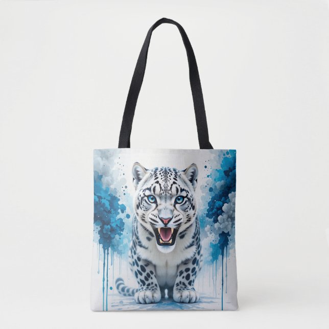 Bolsa Tote Leopardo Branco Feroz (Frente)