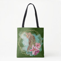 Leopardo-da-água e quadro tropical