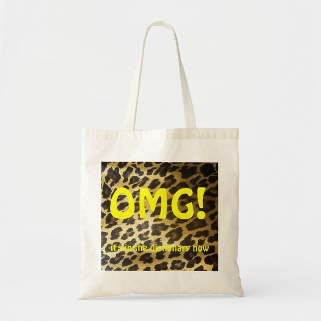 Bolsa Tote Leopardo de OMG (Frente)