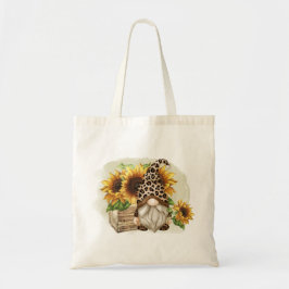 Bolsa Tote Leopardo Gnomo Girassóis