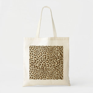 Bolsa Tote Leopardo Imprime Castanho, Tan, Pêssego