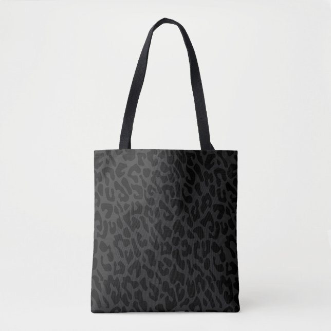 Bolsa Tote leopardo negro (Frente)