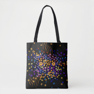 Bolsa Tote Leopardo perdido no Saco Negro