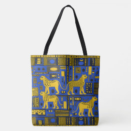 Bolsa Tote Leopardos africanos contemporâneos