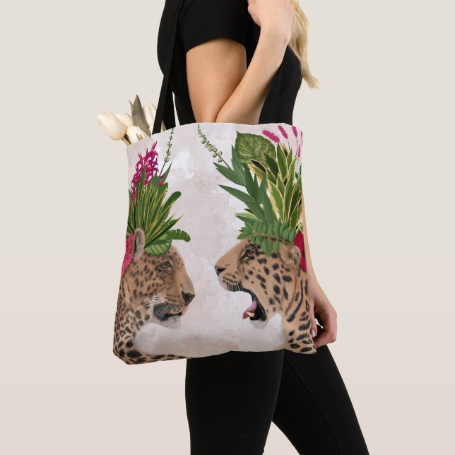 Bolsa Tote Leopardos Hot House | Par A (Close Up)