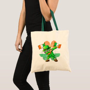 Bolsa Tote Leprechaun Dançante para Crianças Meninos Homens J