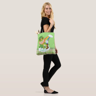 Bolsa Tote Leprechaun personalizado do Dia de São Patrício