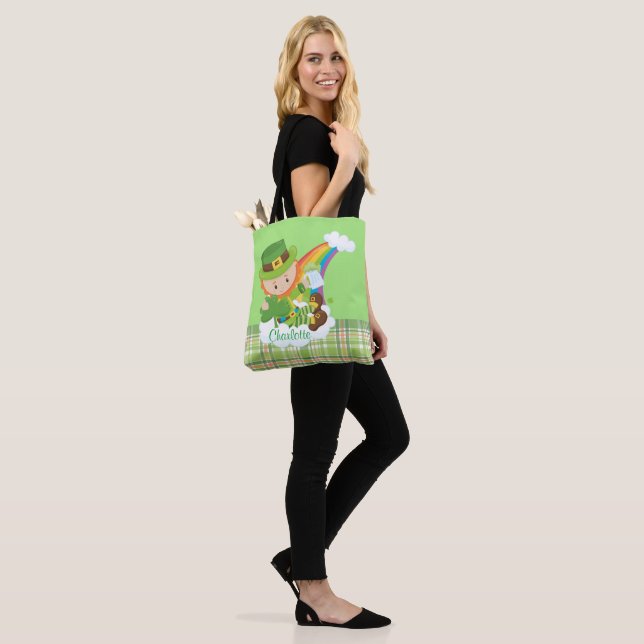 Bolsa Tote Leprechaun personalizado do Dia de São Patrício (No(a) Modelo)