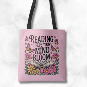Bolsa Tote Ler Ajuda Seu Bloom De Mente
