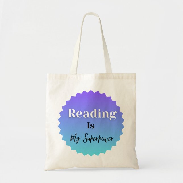 Bolsa Tote Ler é a minha grande barra de ferramentas (Frente)