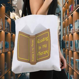 Bolsa Tote Ler é minha Terapia