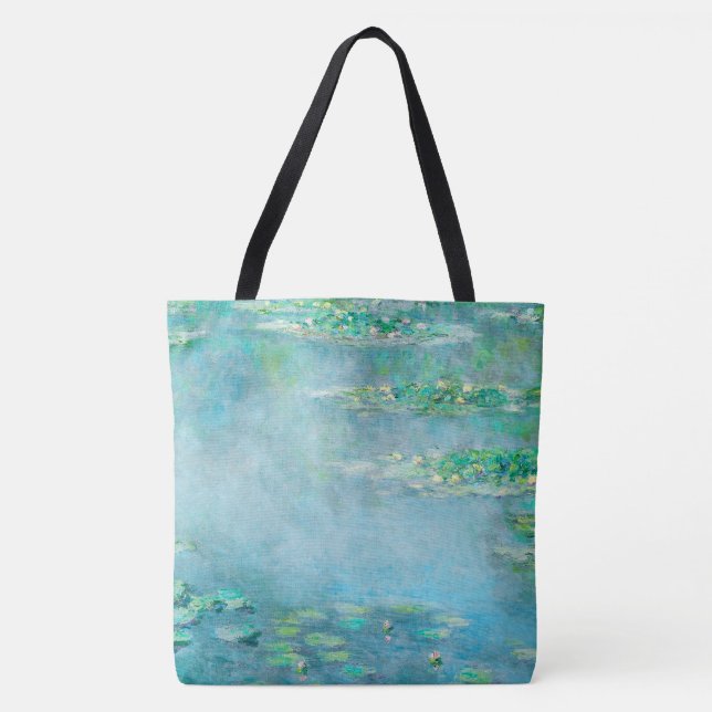Bolsa Tote Les Ninfheas Water Lily Impressionismo Belas Artes (Frente)