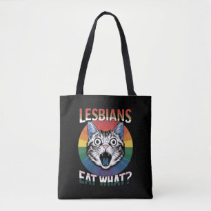 Bolsa Tote Lésbicas Comem Que Sinalizador do Orgulho LGBTQ do