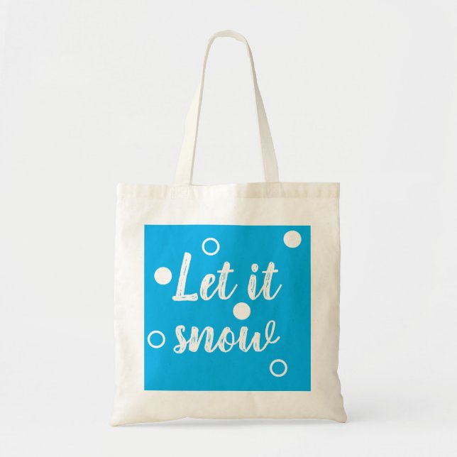 Bolsa Tote Let it snow (Frente)