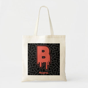 Bolsa Tote Letra B de fusão - Presente de aniversário de nome