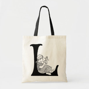 Bolsa Tote Letra Dias Preguiçosos 'L' - Saco
