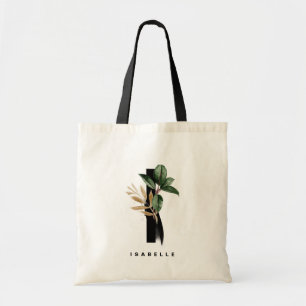 Bolsa Tote Letra I de Verdura Tropical Personalizada