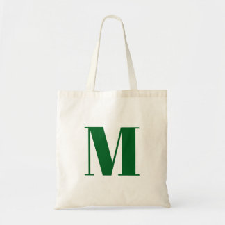 Bolsa Tote Letra Inicial | Monograma Moderno Elegante Legal
