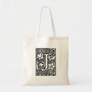 Bolsa Tote Letra J Monograma Medieval Art Nouveau