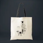 Bolsa Tote Letra J Rustic Floral personalizada inicial<br><div class="desc">Trendy Farmhouse rustic - Letra J monograma Tote Bag</div>