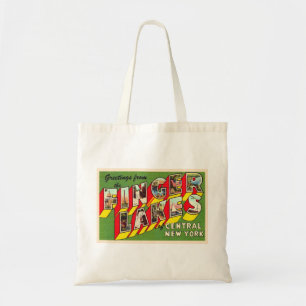 Bolsa Tote Letra Minúscula Postal New York NY Grande