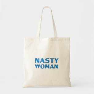 Bolsa Tote Letras azuis "mulher nojenta"