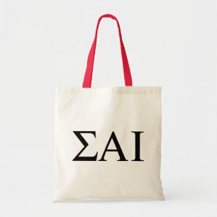Bolsa Tote Letras Gregas Sigma Alpha Iota