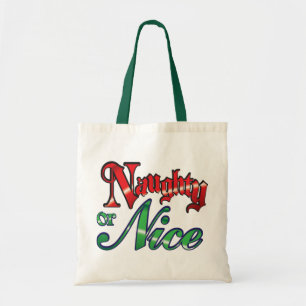 Bolsa Tote Letras verdes vermelhas retros do Natal, as