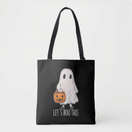 Bolsa Tote Let's Boo This Fun Ghost Trick or Treat