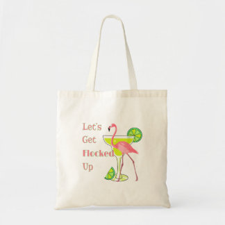 Bolsa Tote Lets Get Flocked Up Flamingo