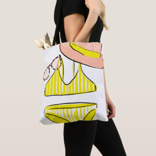 Bolsa Tote Levante o Sol - maiô amarelo