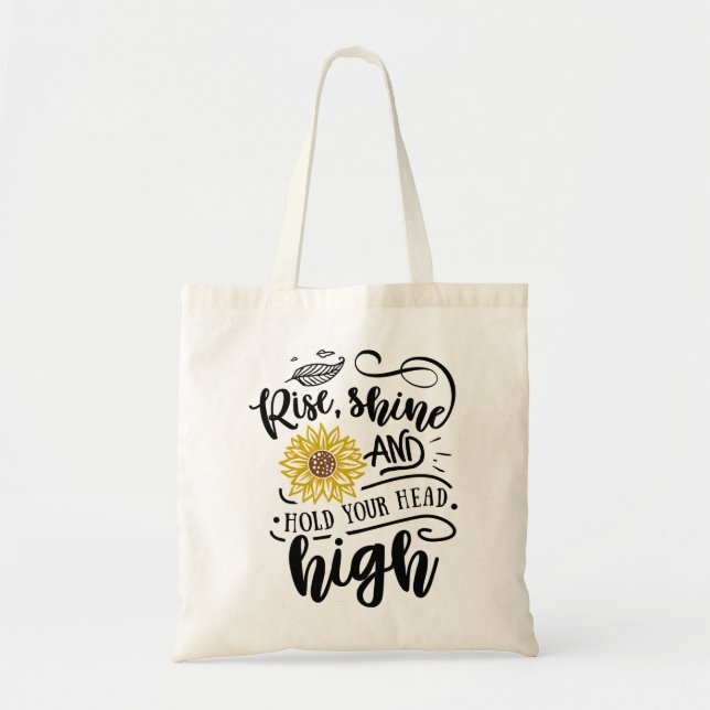 Bolsa Tote Levante-se e segure sua cabeça alto (Frente)