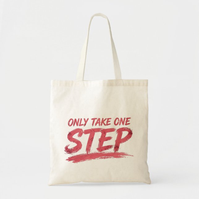 Bolsa Tote Leve Apenas Um Passo (Frente)