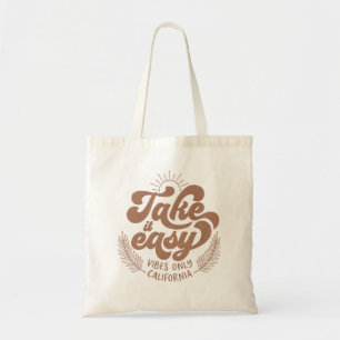 Bolsa Tote leve fácil vibes califórnia retrô boho