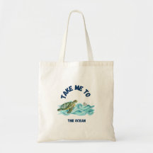 Leve-me ao Oceano Tote Bag: