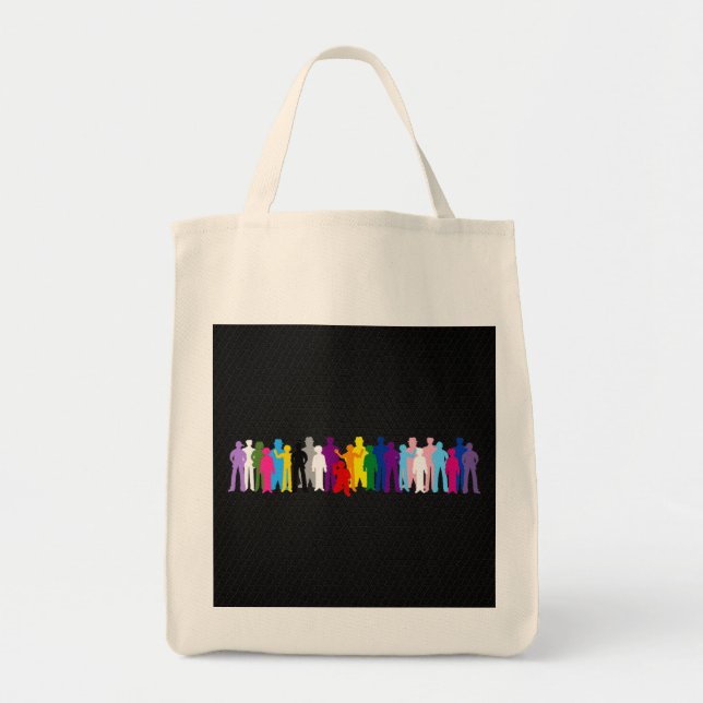 Bolsa Tote LGBT - A design de Pessoas (Frente)