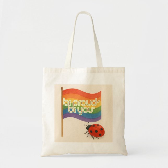 Bolsa Tote LGBTQ e Orgulho de Expressão Negrito (Frente)