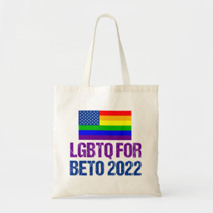 Bolsa Tote LGBTQ para o Governador Beto 2022 Eleição Sinaliza