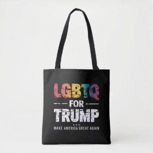 BOLSA TOTE LGBTQ PARA TRUMP GAY LÉSBICA PARA TRUMP 2024 