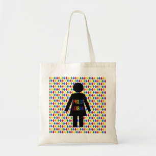 Bolsa Tote LGBTQ Silhouette Lésbica e Damas Arco-Íris