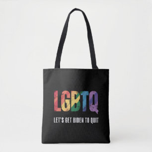 Bolsa Tote LGBTQ Vamos Levar Biden Para Deixar Orgulho Gay Qu