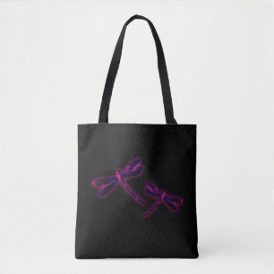Bolsa Tote Libélula - Brilho Magenta