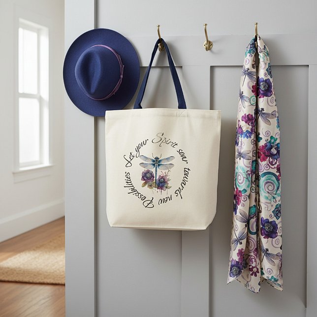 Bolsa Tote Libélula - espírito de novas possibilidades (Criador carregado)