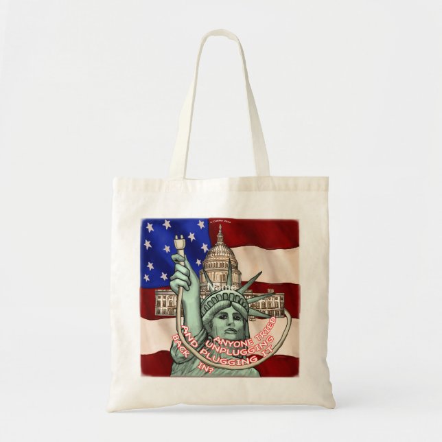 Bolsa Tote Liberdade Desconectada EUA (Frente)